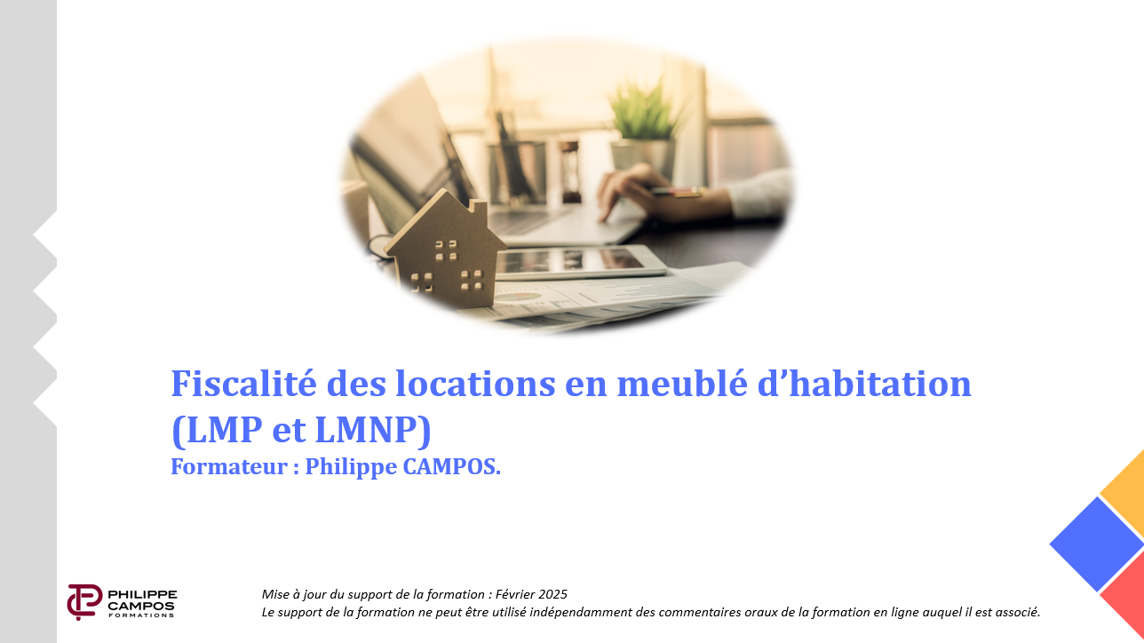 Mise à jour du support de la formation  Fiscalité des locations meublées - Vers un alourdissement de la fiscalité