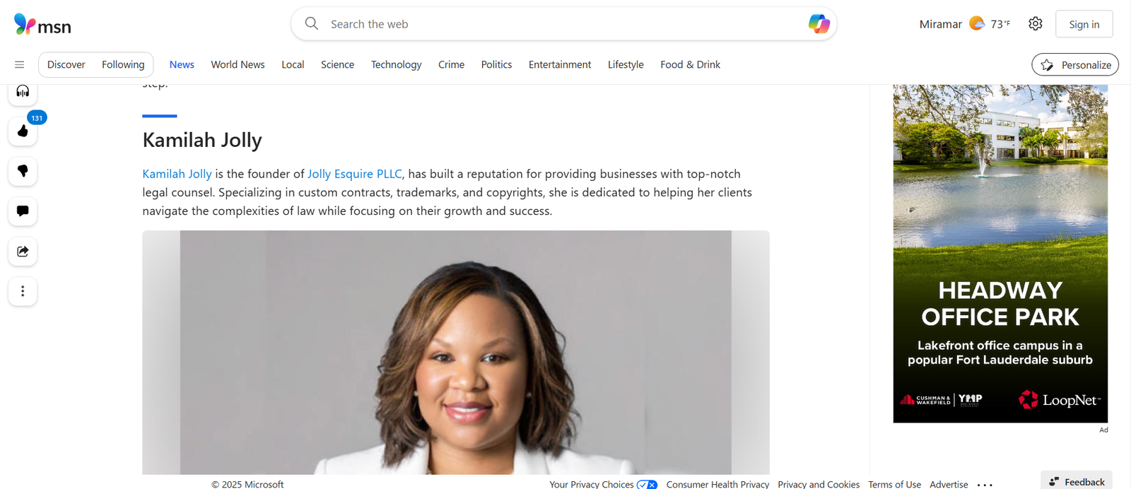 MSN.com Declares Attorney Jolly a Top 10 Must Know Attorney of 2025