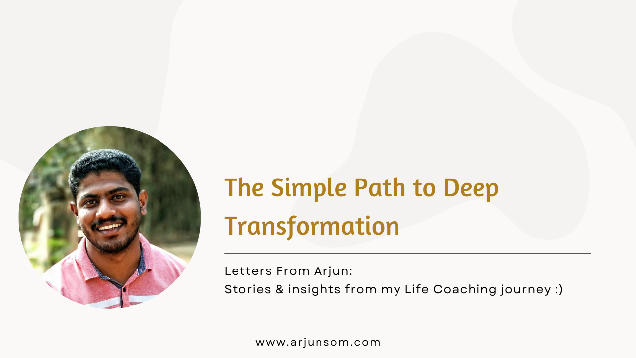 The Simple Path to Deep Transformation