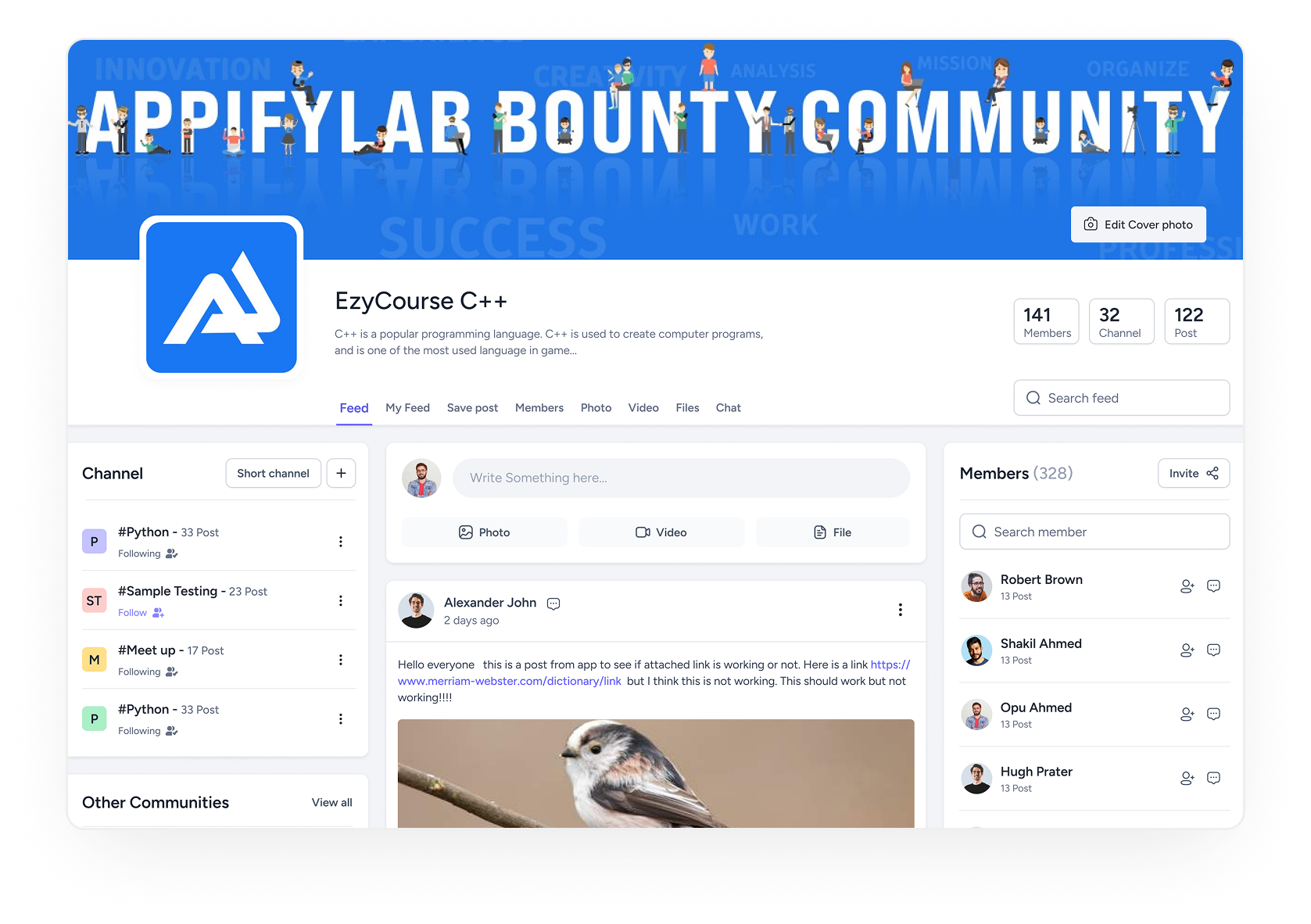 Engaging Community Features