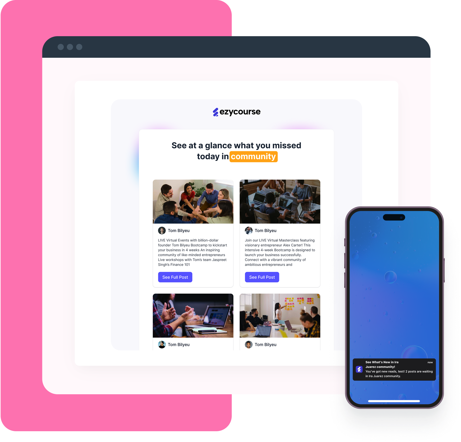 ezycourse channel features preview