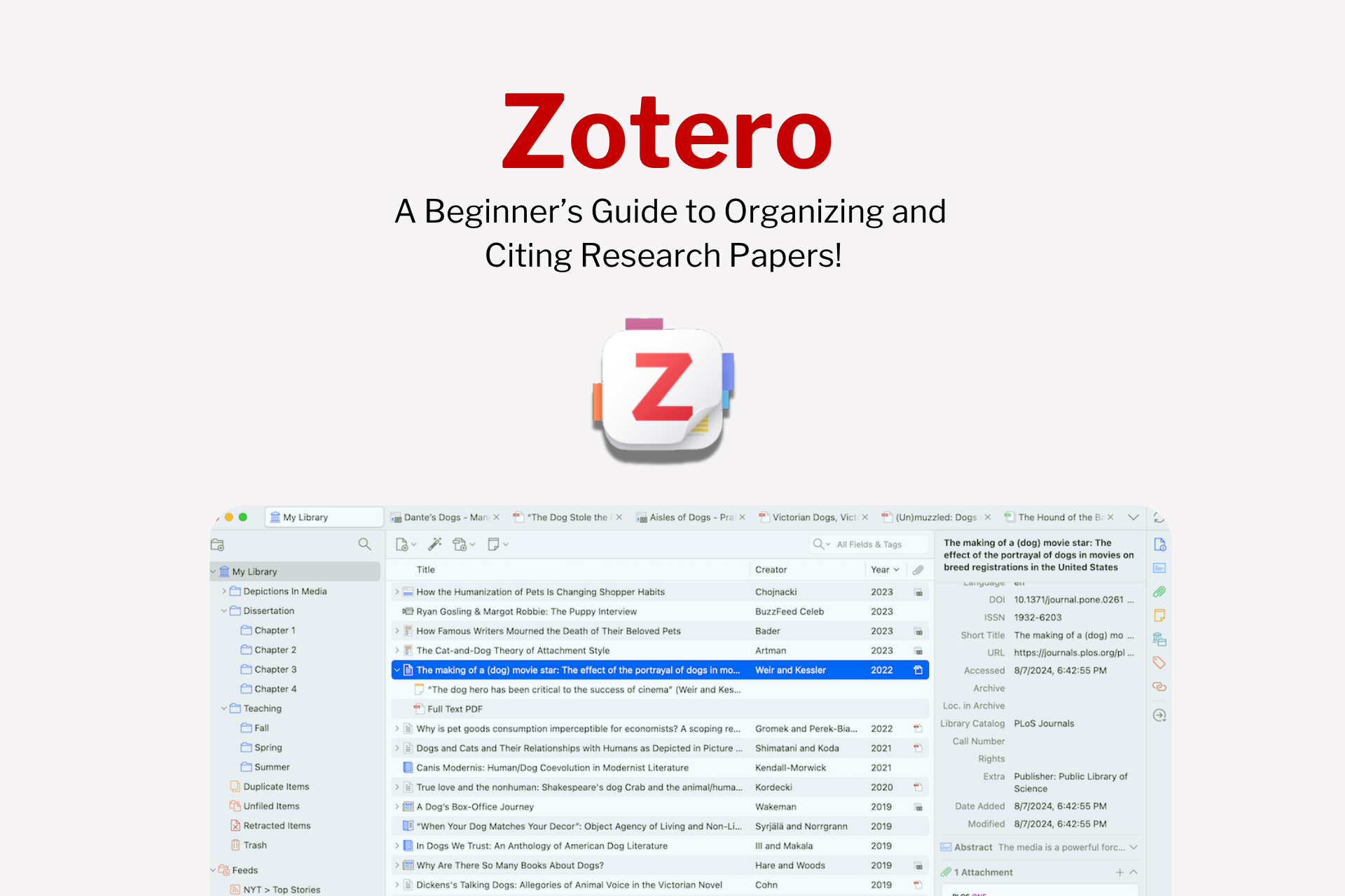 Zotero Tutorial: A Comprehensive Guide to Reference Management for Scientists and Engineers