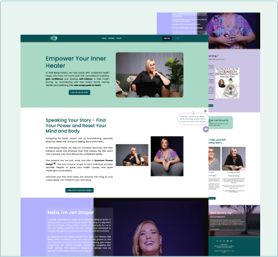 Wellbeing Holistic website built with ezycourse