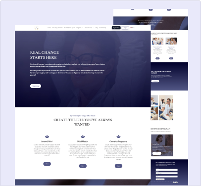 Aname Program website built with ezycourse