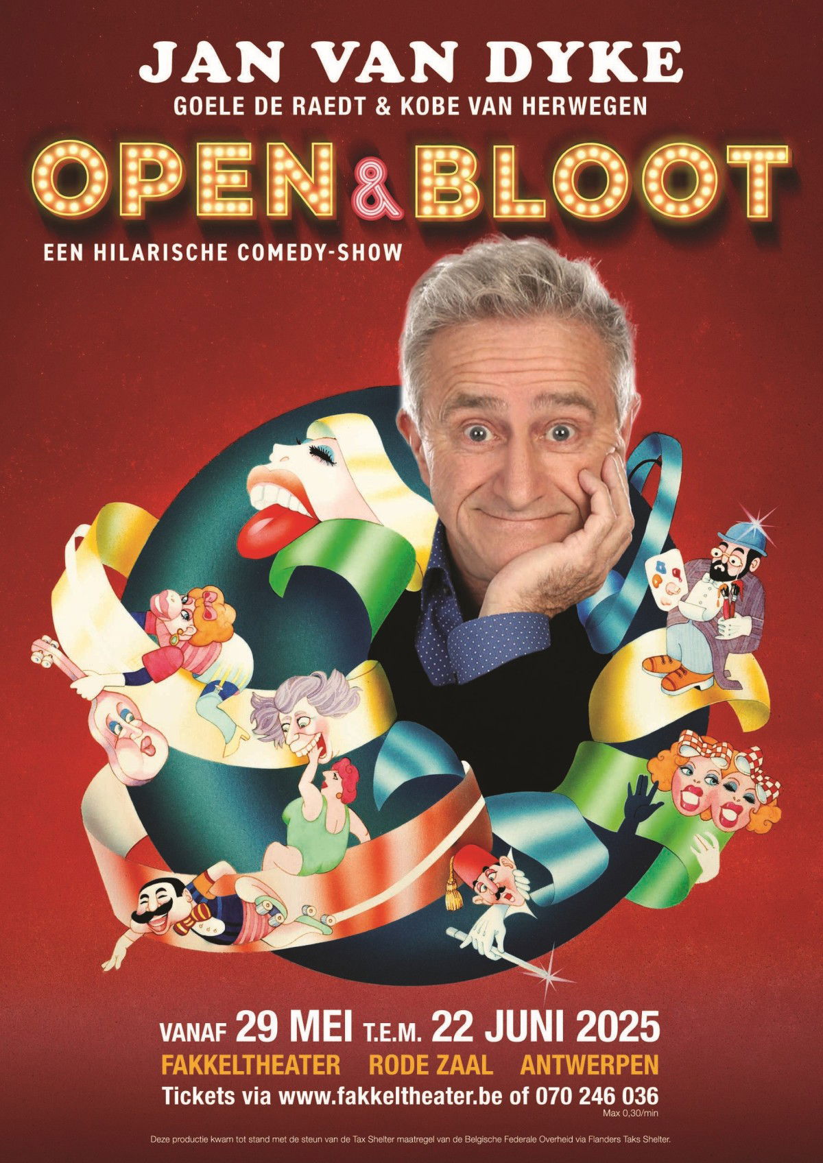 OPEN EN BLOOT MET JAN VAN DYKE IN HET FAKKELTHEATER VANAF 29 MEI 2025