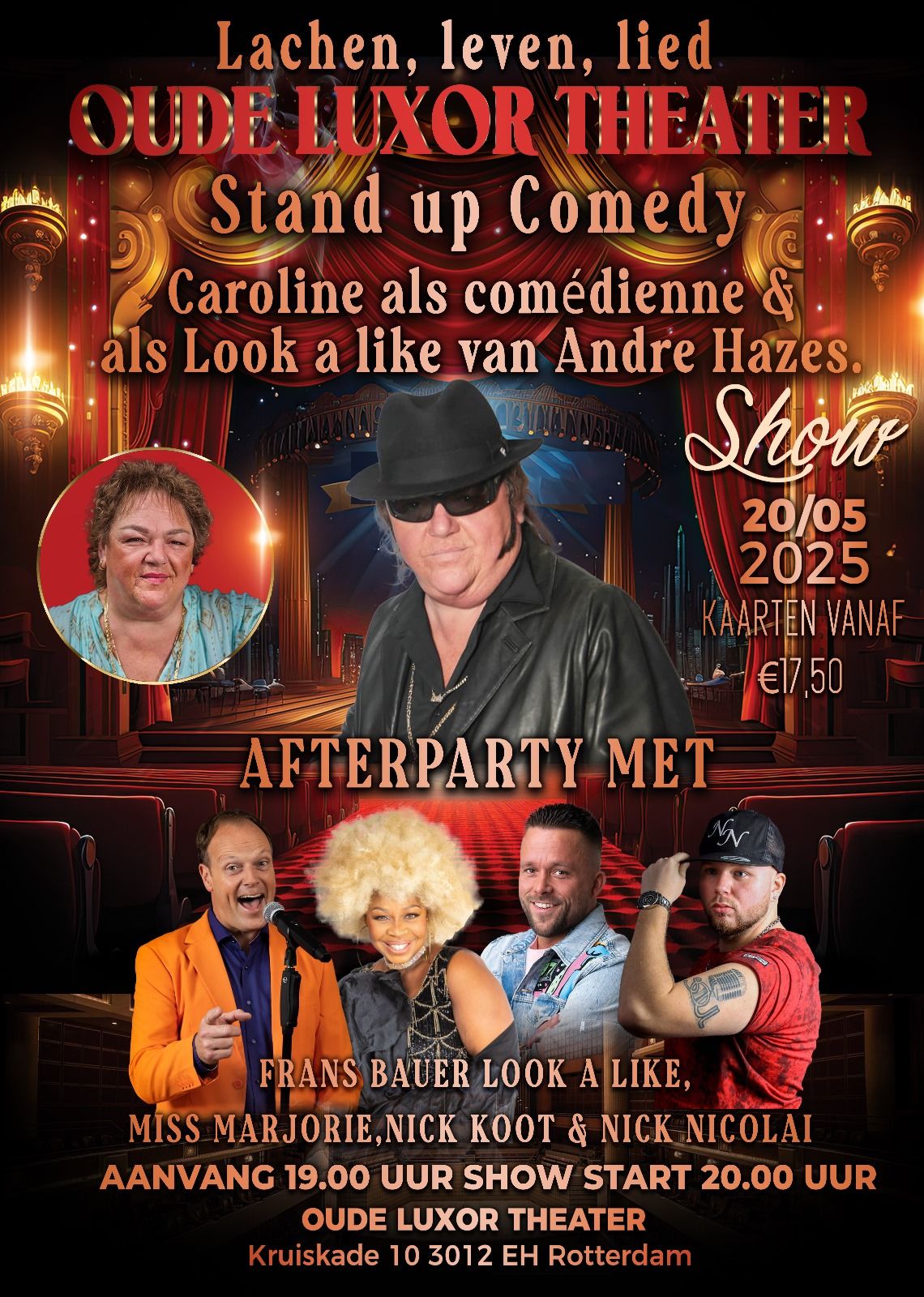 EEN DROOM DIE UITKOMT VOOR DE VROUWELIJKE LOOK A LIKE VAN ANDRE HAZES UIT NEDERLAND OP 20 MEI 2025