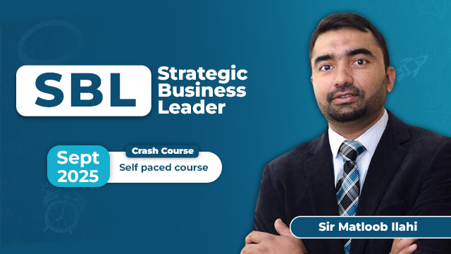 Strategic Business Leader - Revision September 2025