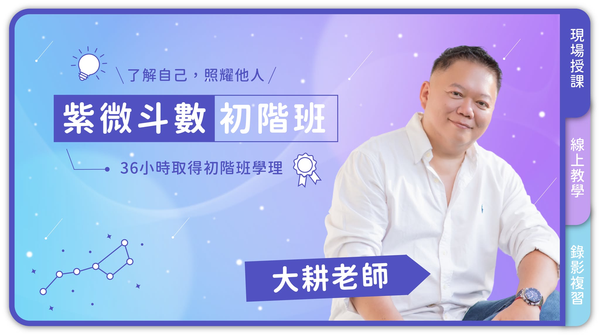 紫微斗數課程介紹 ~ 階段一：初階班