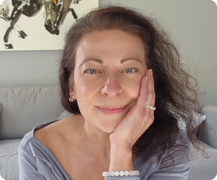 cheerful woman