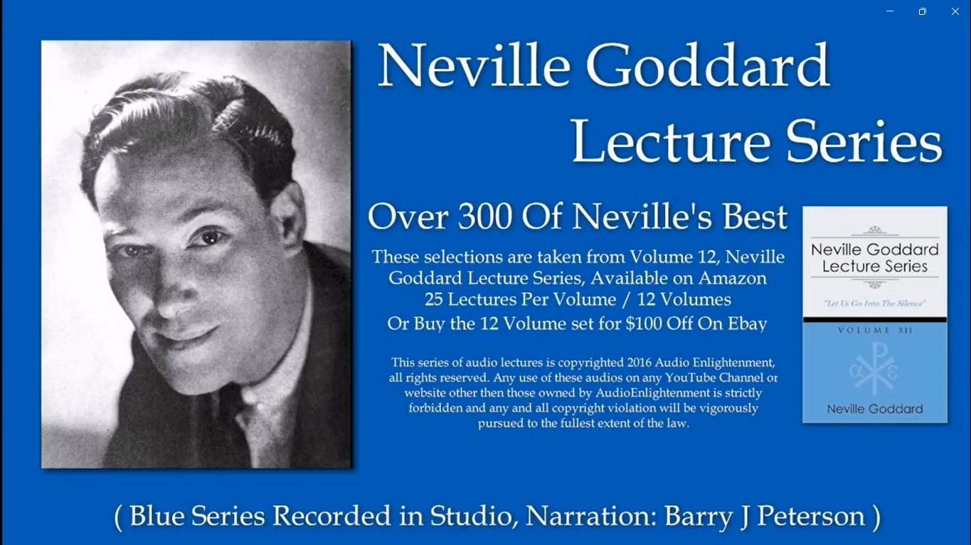 Volume 12 - Neville Goddard Lecture Series