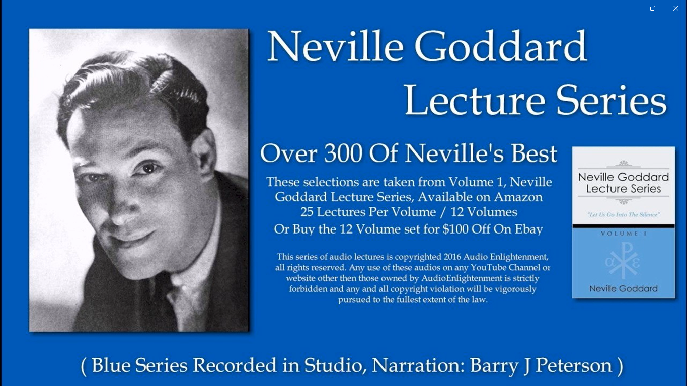 Volume 1 - Neville Goddard Lecture Series