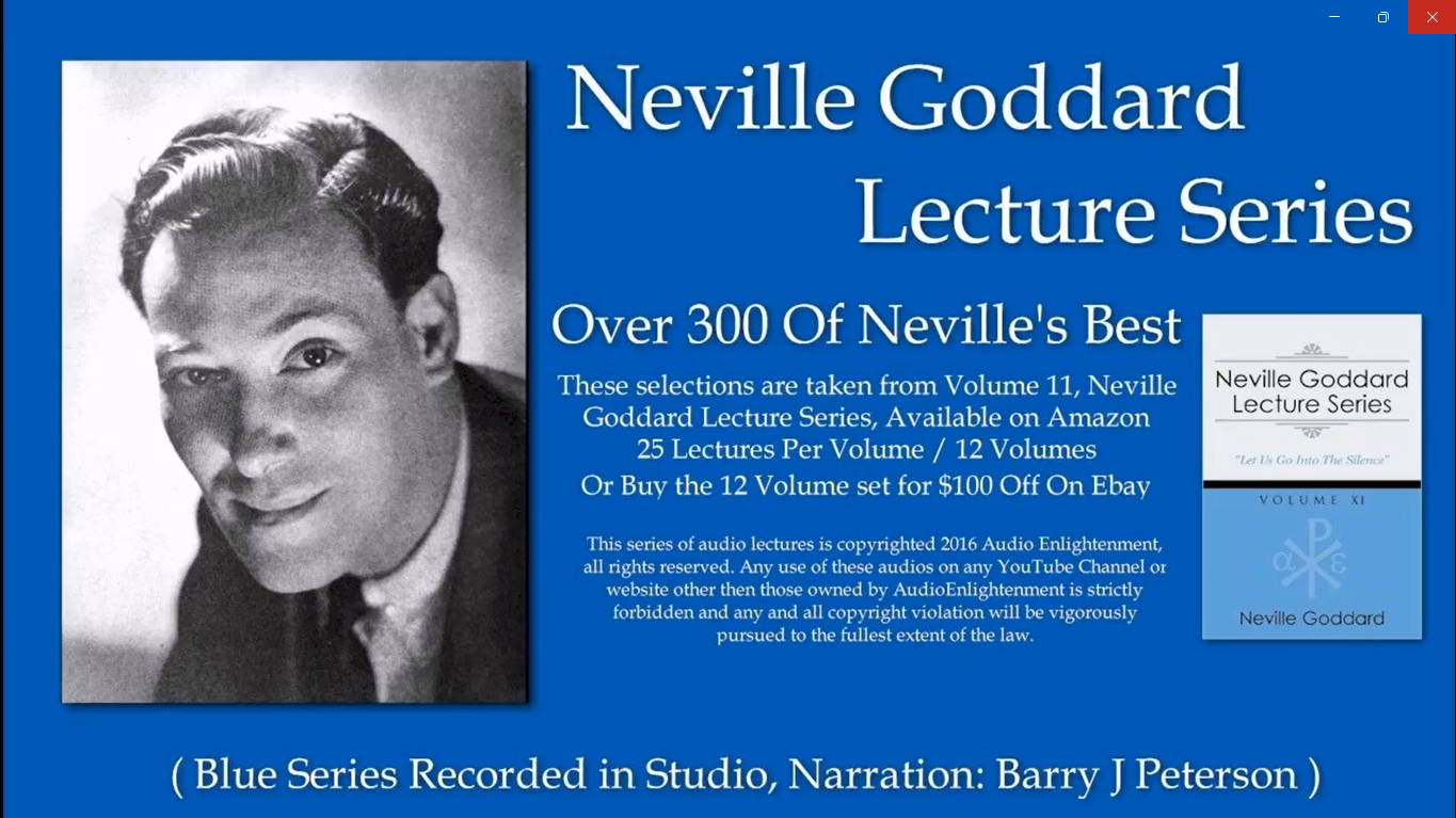 Volume 11 - Neville Goddard Lecture Series