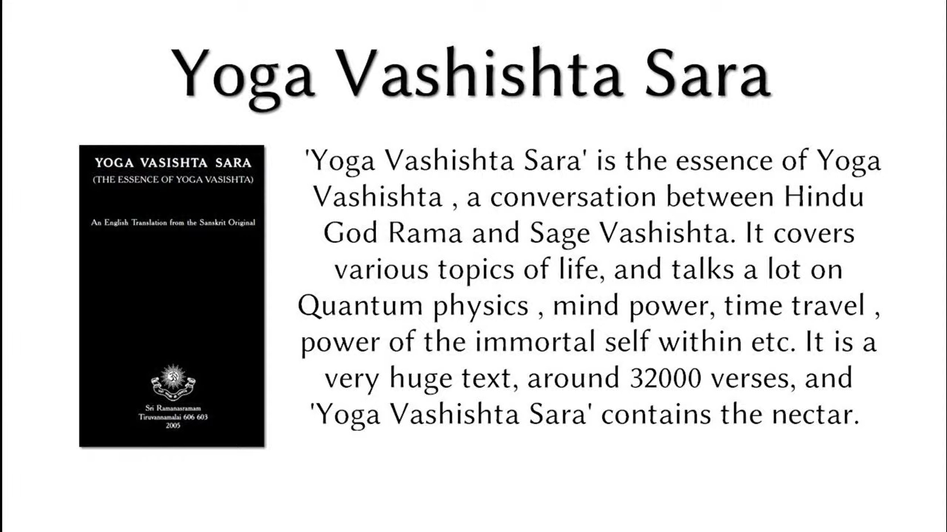 Yoga Vashista Sara