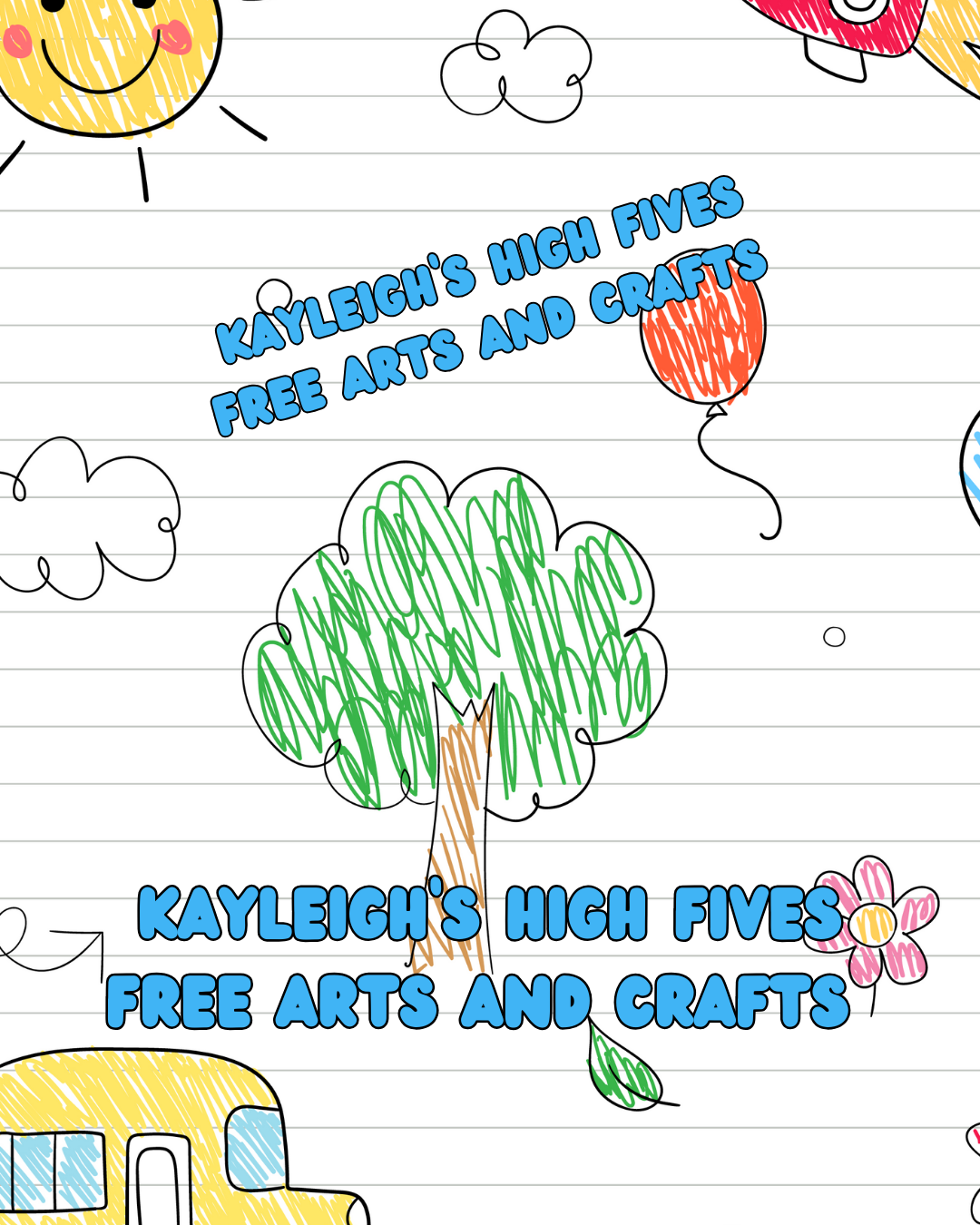 Kayleigh’s High Fives Pre-K Craft: Kindness Handprint Tree 